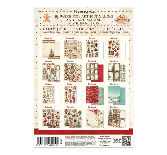 Junk Journal Book Stamperia &laquo; Classic Christmas &raquo;