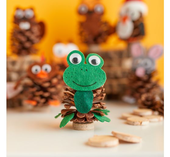 Kit cr&eacute;atif VBS &laquo; Animaux en pommes de pin &raquo;