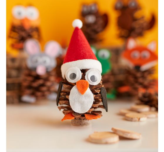 Kit cr&eacute;atif VBS &laquo; Animaux en pommes de pin &raquo;