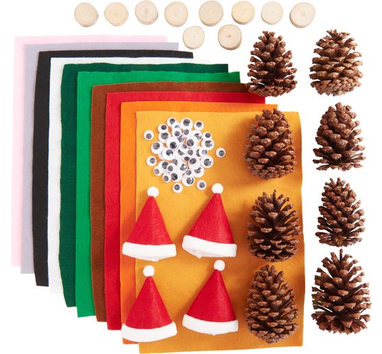 Kit cr&eacute;atif VBS &laquo; Animaux en pommes de pin &raquo;