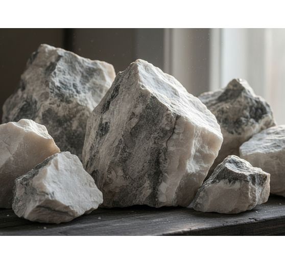 Alb&acirc;tre, 1,5 kg, blanc-gris