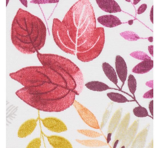 Tissu imprim&eacute; aspect lin au m&egrave;tre &laquo; Guajira Leaves &raquo;