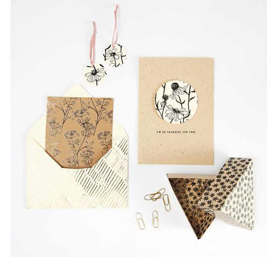 Bloc de papier &agrave; motifs &laquo; In the Meadow &raquo;