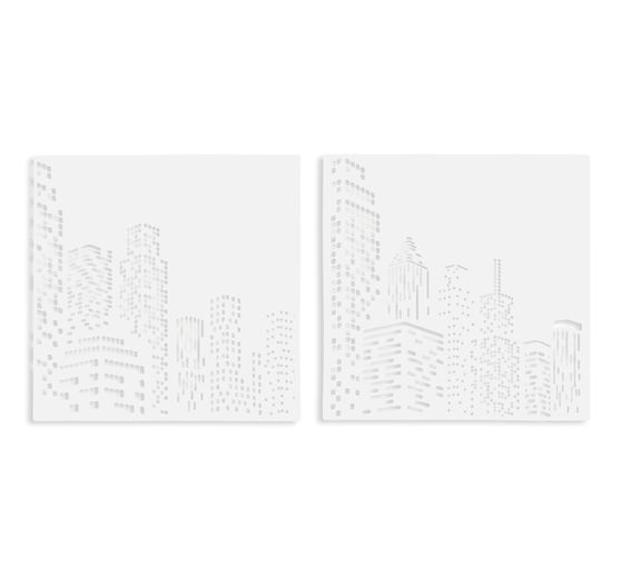 Set de pochoirs VBS &laquo; Skyline&raquo;, 2 pc.