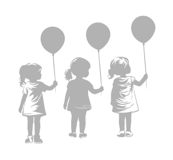 VBS Schablone "M&auml;dchen mit Ballon", 30 x 30 cm"
