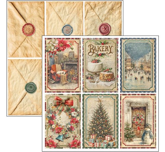 Ciao Bella Scrapbook-Papier "Merry & Bright"