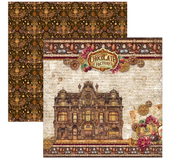 Ciao Bella Scrapbook-Papier "The Chocolate Factory"