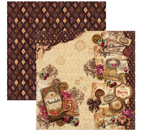 Ciao Bella Scrapbook-Papier "The Chocolate Factory"