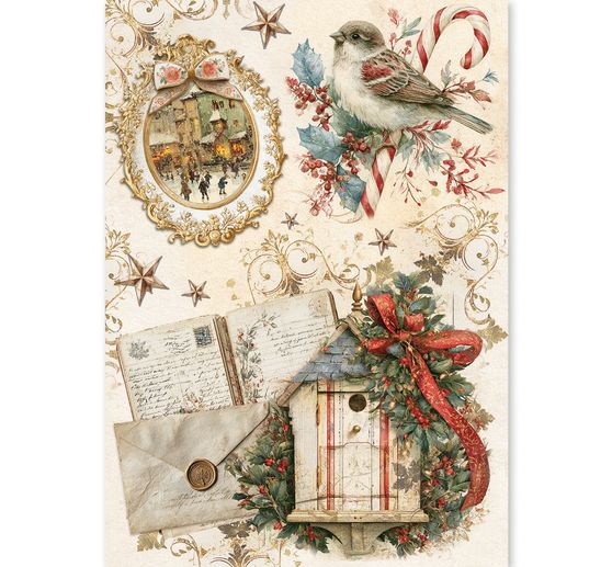 Ciao Bella motif straw silk assortment "Cozy Christmas", set of 8