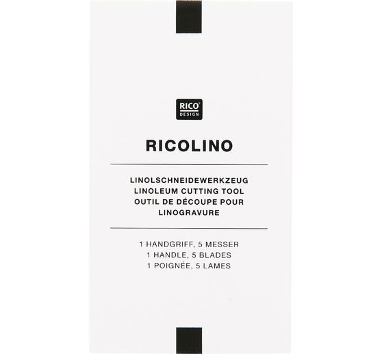 Rico Design Linoleum cutting tool, 6 parts