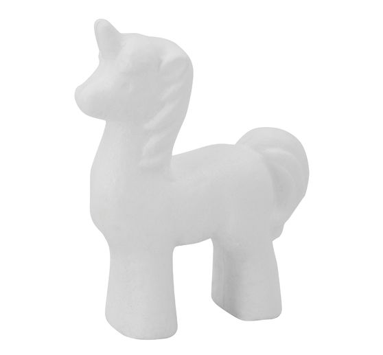 Polystyr&egrave;ne &laquo; Licorne &raquo;, 17 cm