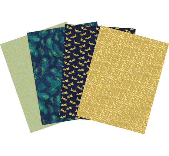 D&eacute;copatch Pocket Hot-Foil Collection Mix and Patch "Goldener Pfau"