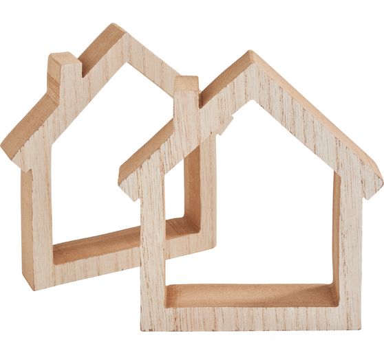 VBS Holz-Rahmen "Haus", 2 St&uuml;ck