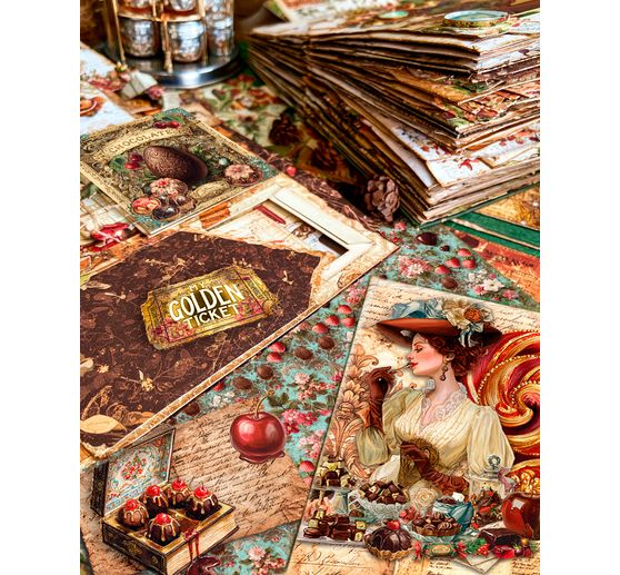 Papier scrapbooking Ciao Bella &laquo; The Chocolate Factory &raquo;