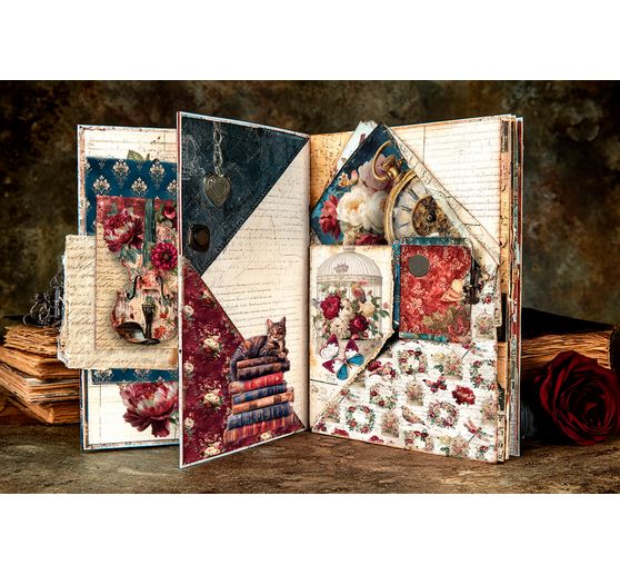 Papier scrapbooking Ciao Bella &laquo; Bohemian Burgundy &raquo;