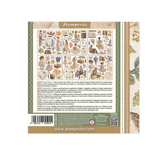 Stamperia Rub On Sortiment "Flowers and Poems"