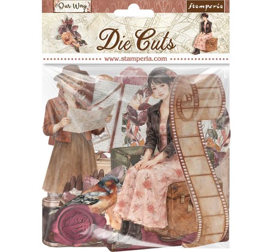 Motifs estamp&eacute;s Stamperia &laquo; Our Way &raquo;
