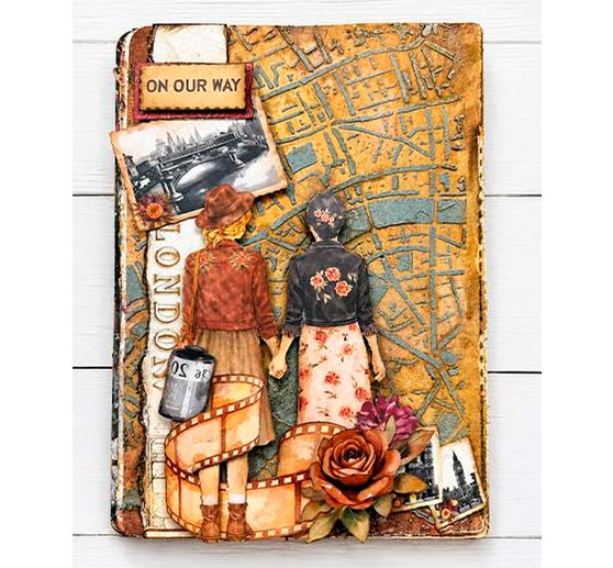 Stamperia Schablone "Our Way - Street Map", 20 x 25 cm