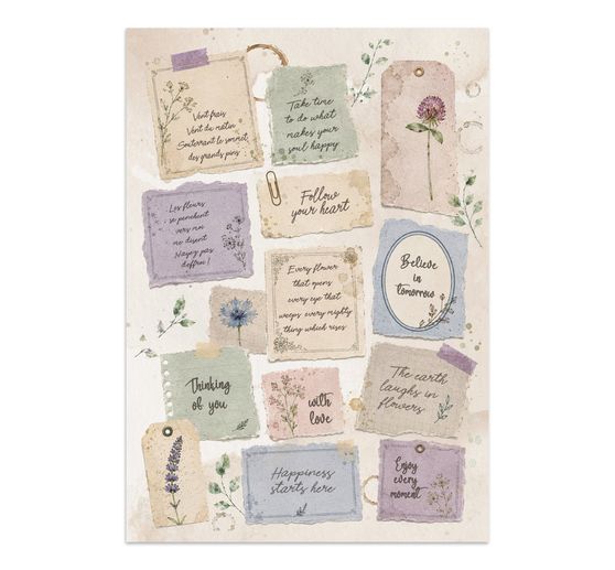 A5 Junk Journal Focus Points Stamperia &laquo; Flowers and Poems &raquo;