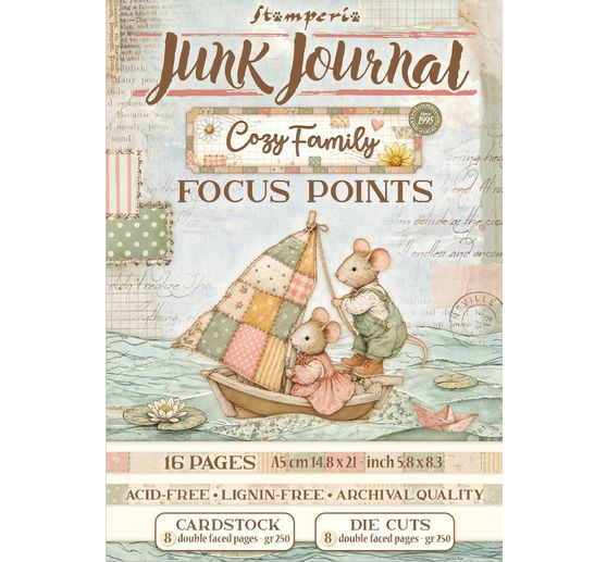 A5 Junk Journal Focus Points Stamperia &laquo; Cozy Family &raquo;