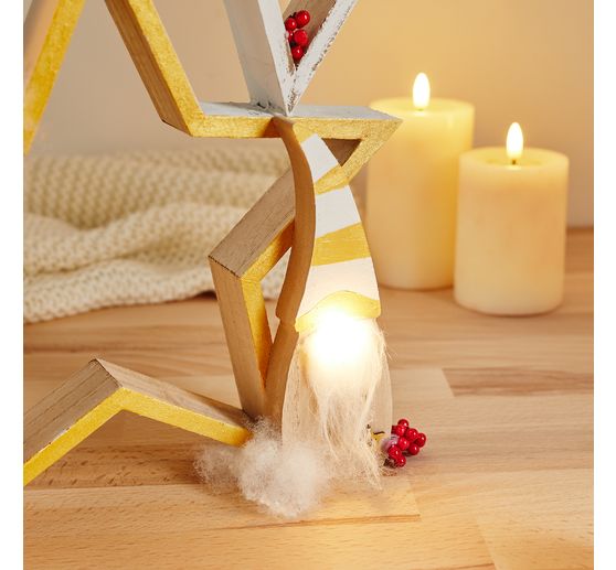 VBS Holz-Wichtel mit LED-Nase
