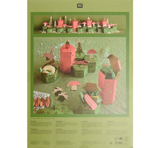 Kit cr&eacute;atif calendrier de l&rsquo;Avent &laquo; Animaux de la for&ecirc;t &raquo;