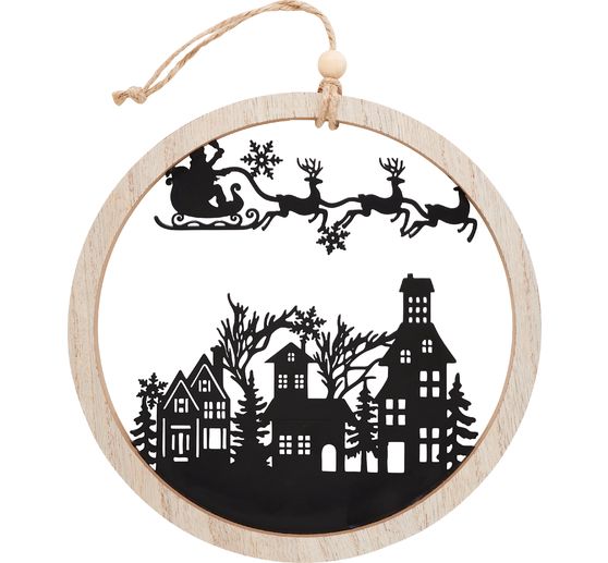 Anneau d&eacute;co en bois VBS &laquo; Christmas Eve &raquo;