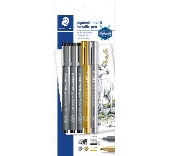 STAEDTLER Pigment Liner & Metallic Marker "Design Journey"