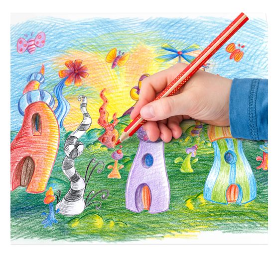 STAEDTLER Coloured pencils "Noris Jumbo", 10 colours + sharpener