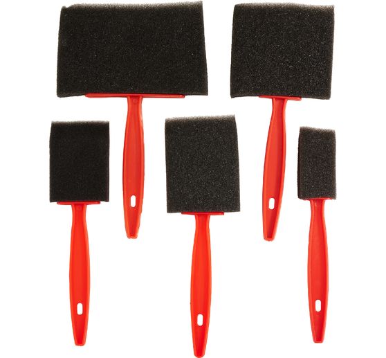 VBS Sponge brushes, set of 5