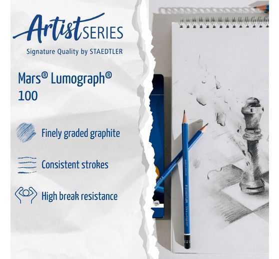 Crayons &agrave; dessin STAEDTLER &laquo; Mars Lumograph &raquo; 100