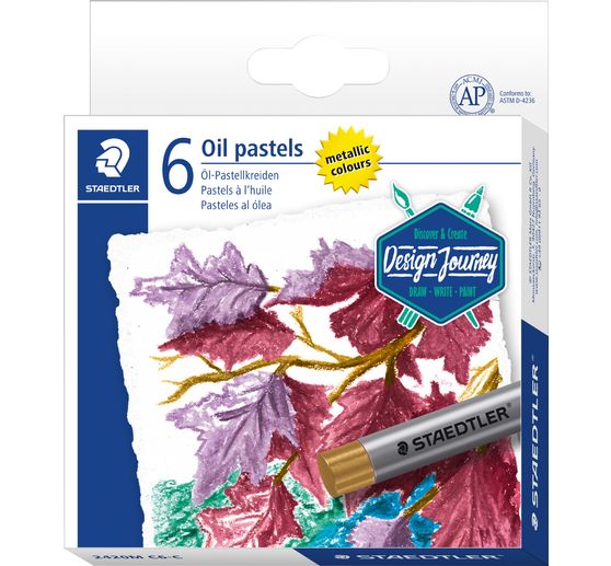 STAEDTLER Oil pastels "Metallic", 6 colours
