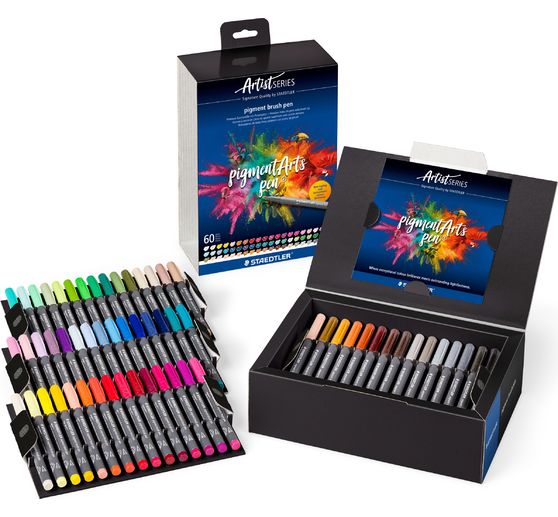 STAEDTLER Pigment brush pen "Pigment Arts", 60 Farben