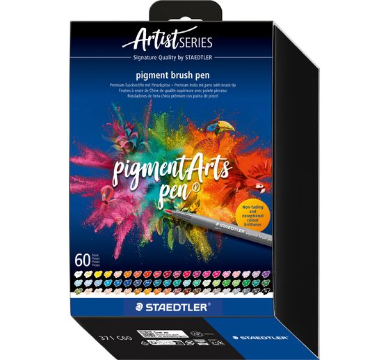 STAEDTLER Pigment brush pen "Pigment Arts", 60 Farben