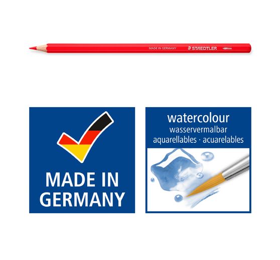 Crayons aquarellables STAEDTLER &laquo; Design Journey &raquo; dans un &eacute;tui en m&eacute;tal
