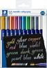 STAEDTLER Marker "Metallic Calligraphy", 10 Farben