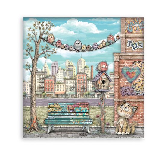 Bloc de papier scrapbooking Stamperia &laquo; Furry Friends 2 &raquo;