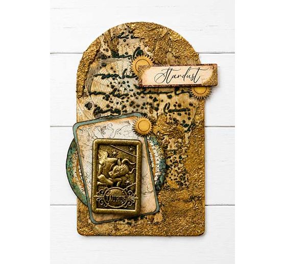 Stamperia Schablone "Cosmos - Handwriting", 20 x 25 cm