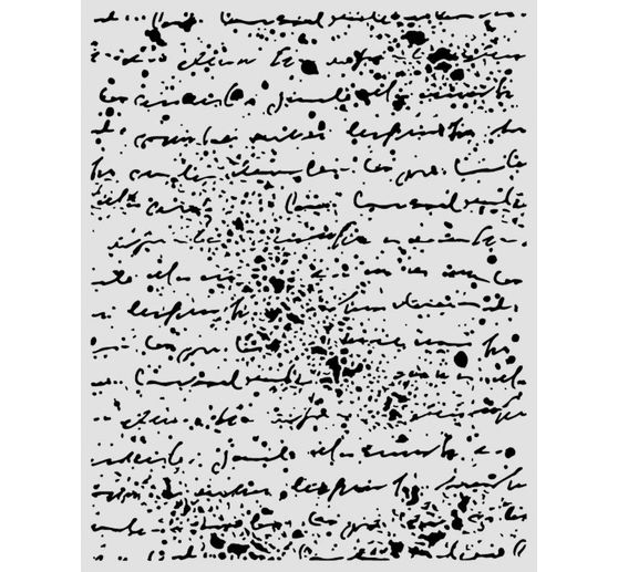 Stamperia Schablone "Cosmos - Handwriting", 20 x 25 cm