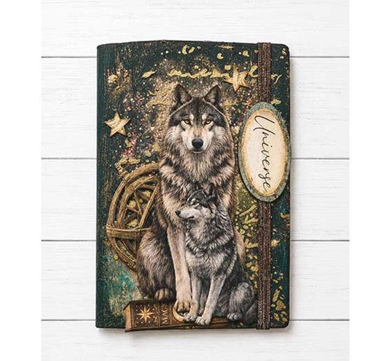 Stamperia Motiv-Strohseide Backgrounds "Cosmos", DIN A6, 8er Set