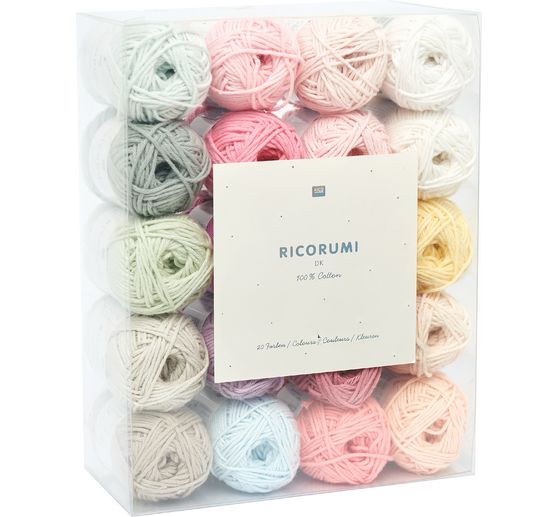 Laines Rico Ricorumi &laquo; Pastel &raquo;, set de 20