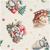 Motiv-Stoff Leinenoptik "Christmas Wonderland"