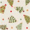 Motif fabric linen look "O Christmas Tree"