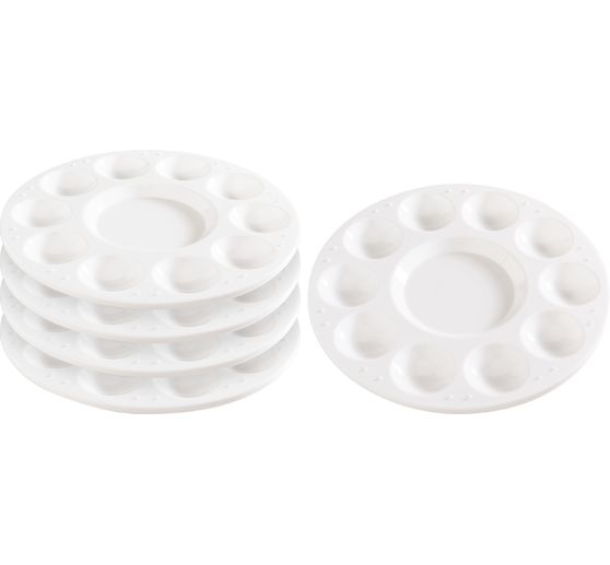 Palette de peinture VBS &laquo; Ronde &raquo;, &Oslash; 17 cm, 5 pc.