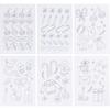 Water-soluble embroidery stabiliser "Christmas motifs", A5, 6 sheets