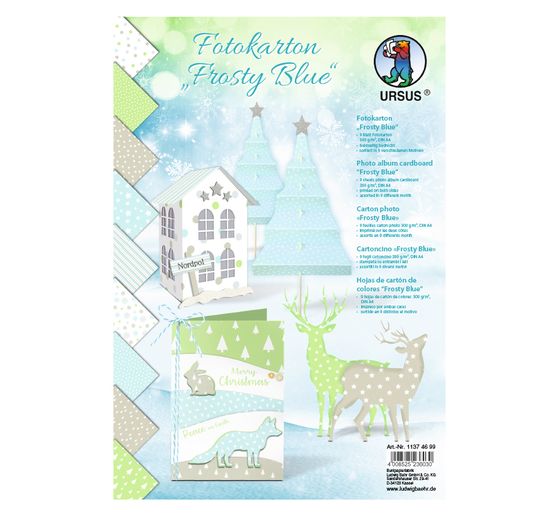 Motiv-Fotokarton "Frosty Blue"