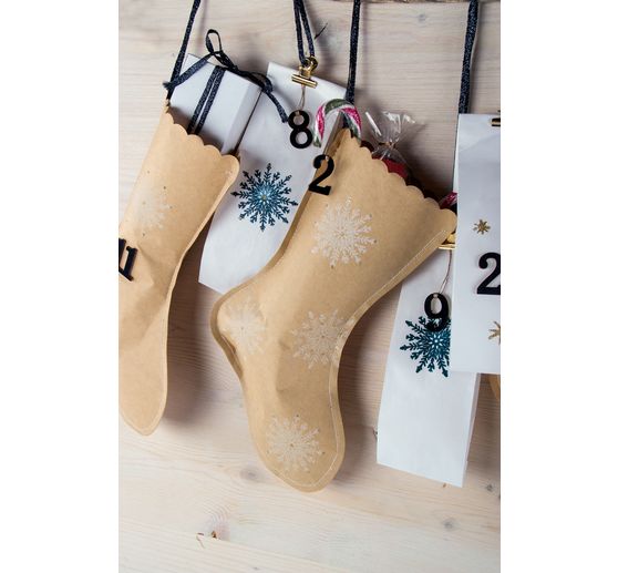 Papier-Weihnachtsstrümpfe