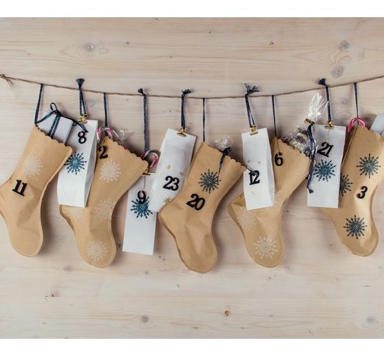 Papier-Weihnachtsstrümpfe