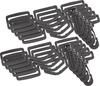 VBS Bag accessories set "Carabiner, D-Ring and Ladder Buckle", 30 pcs.