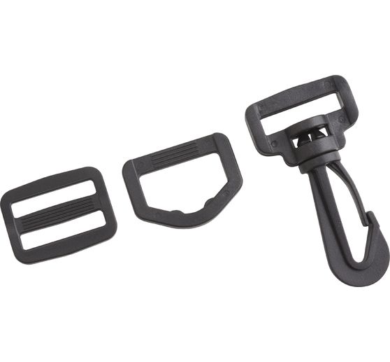 VBS Taschenzubehör-Set "Karabiner, D-Ring und Leiterschnalle", 30-tlg